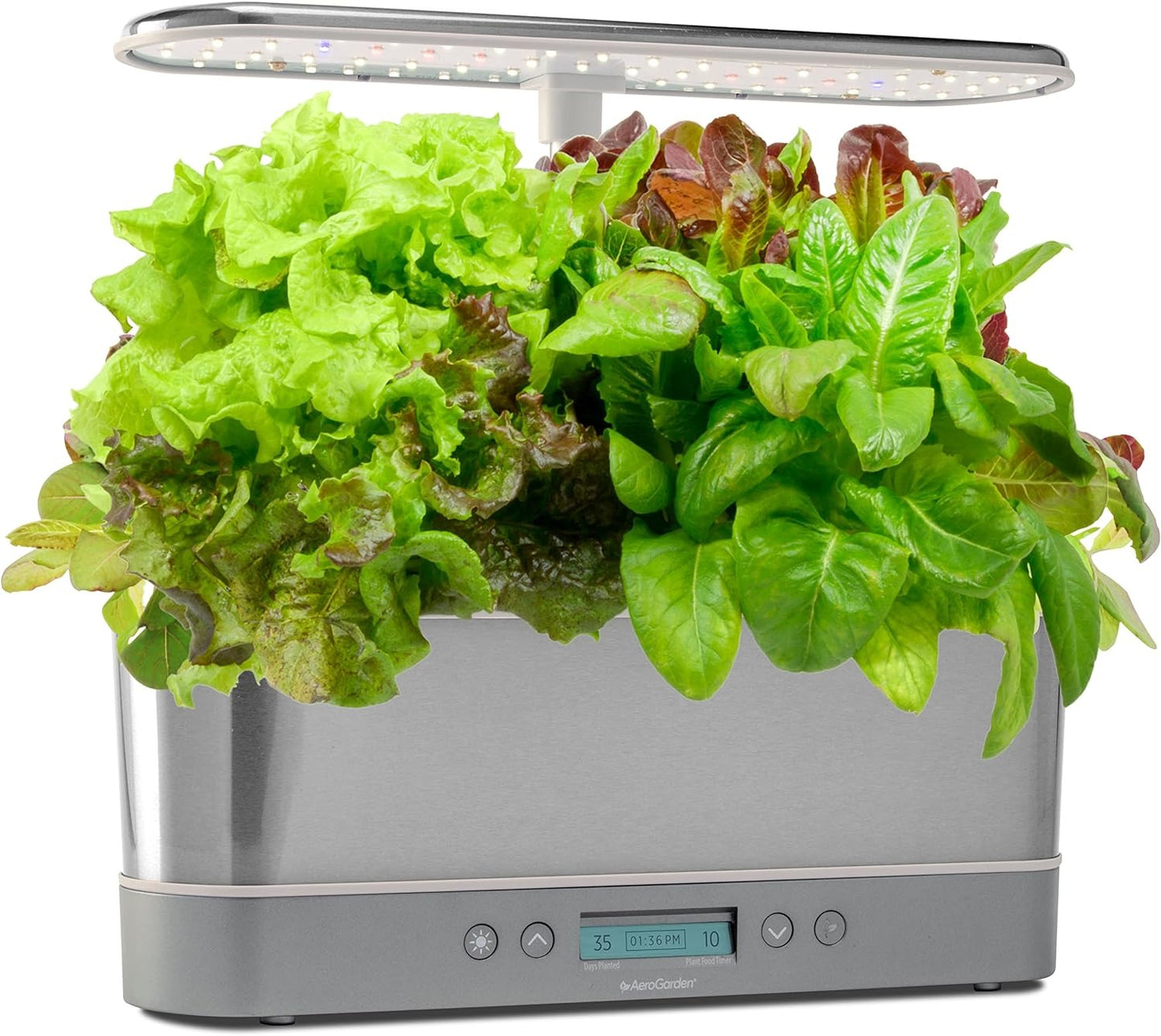AeroGarden Harvest Elite - Indoor Hydroponic Garden, Stainless Steel