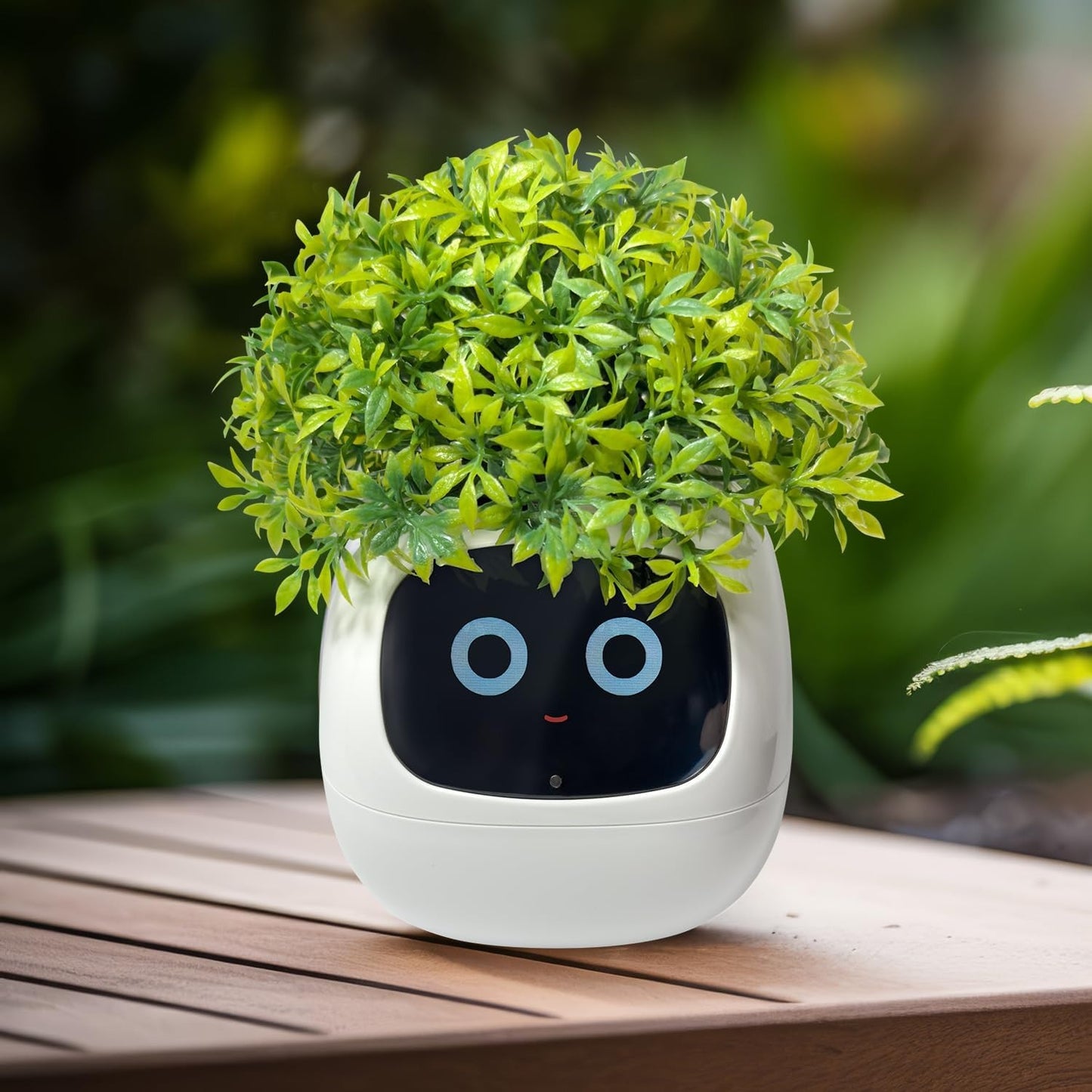 Smart Pet Robot Plant Care Guide with Emojis, Adorable Plant Companion with Rich Gesture Interaction, Desktop Setup Gift