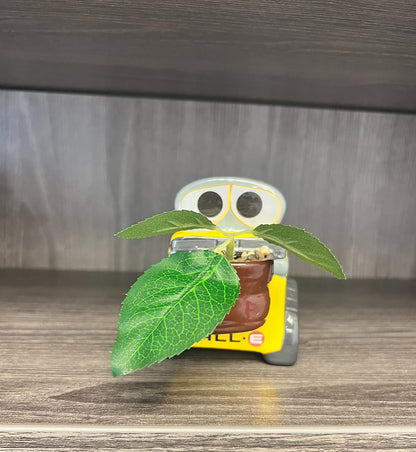 Silver Buffalo Disney Pixar Wall-E - 4 Inch Mini Ceramic Planter with Artificial Succulents, Cute Small Pot, Faux Indoor Plant for Desk Shelf