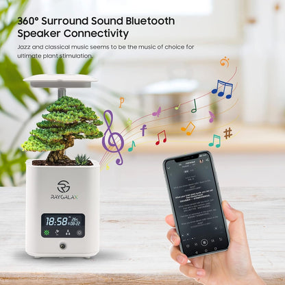 Smart Planter Pot for Indoor Plants, 4x4 Inch Self-Watering Pots, Indoor Garden Grow Light with LED Table Lamp, Automatic Humidifier, Kit